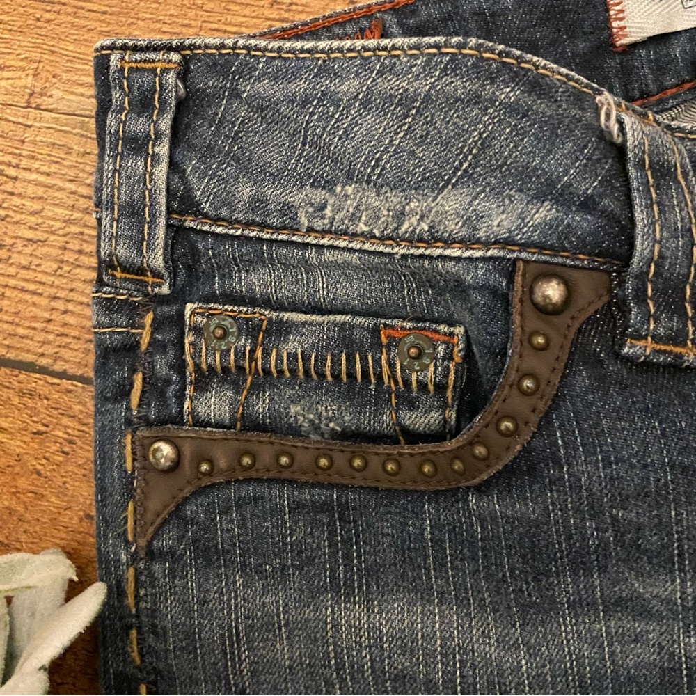 1921 Western Glove Flare JEANS, Cute Western Details - Picture 5 of 14